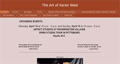 Desktop Screenshot of karenwestgallery.com